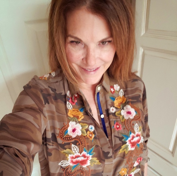 Johnny Was Tops - Sundance Johnny Was Camo Embroidered Shirt